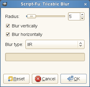 “Tileable Blur” filter options