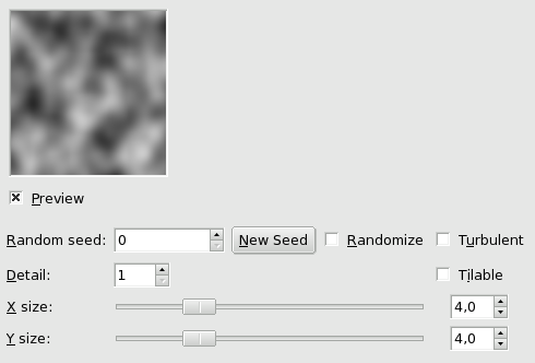 “Solid Noise” filter options